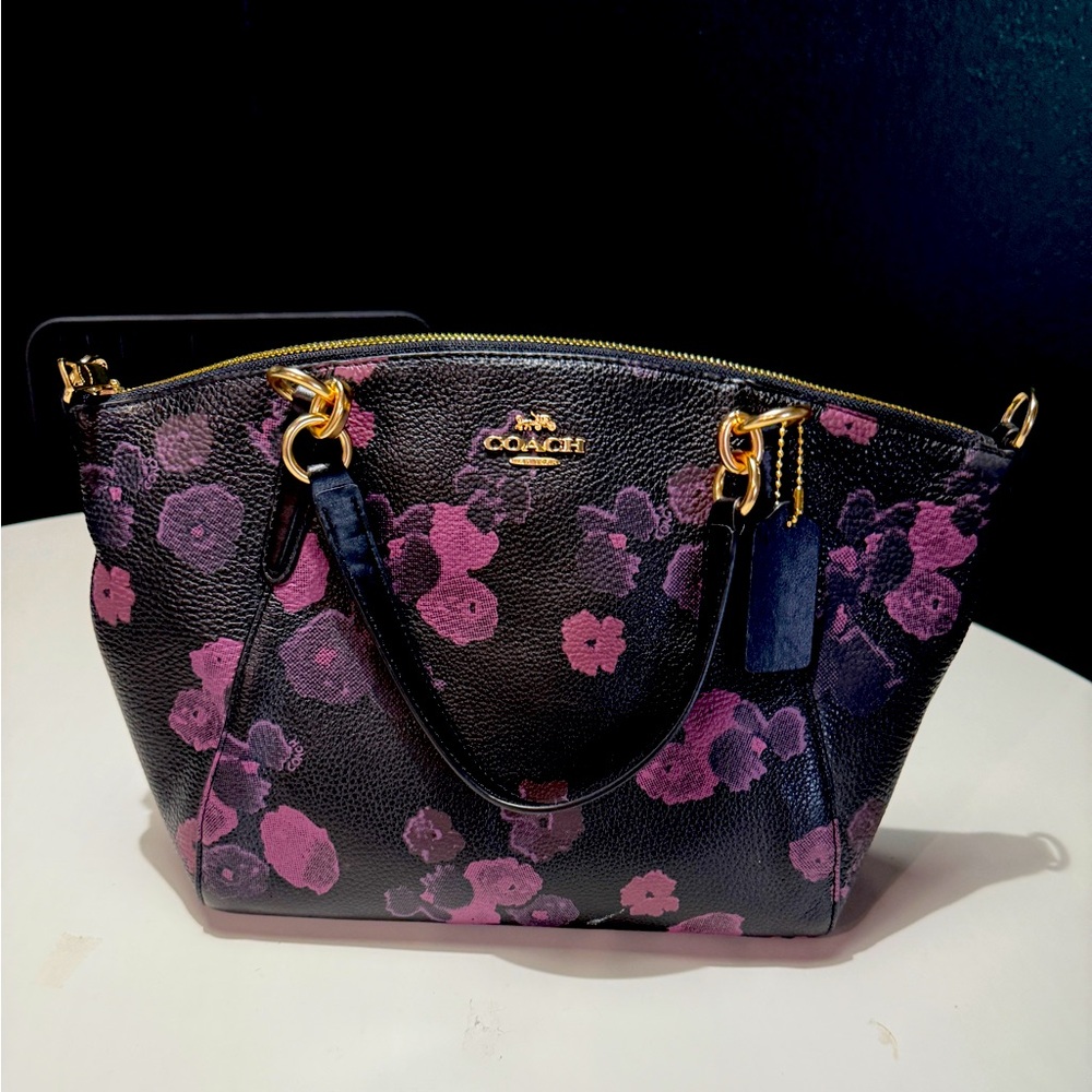 Coach Handbag 
-pink and purple flowers
-new
-2 handle/strap lenths